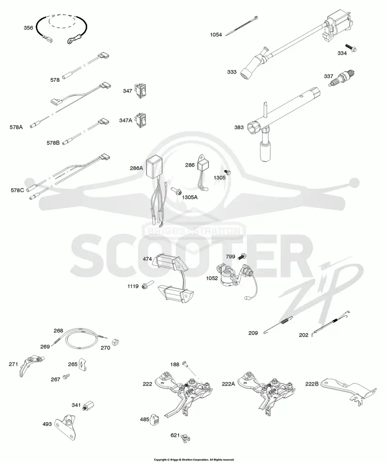 Armature, Controls, Electrical System, Governor Spring, Ignition, Spark Plug