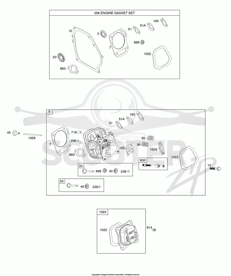 Cylinder Head, Gasket Set