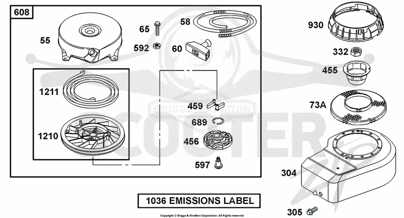 Rewind Group, Blower Housing