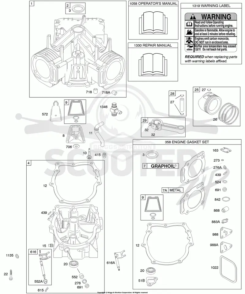 Engine Sump, Cylinder, Gasket Set - Engine, Piston, Rings, Connecting Rod