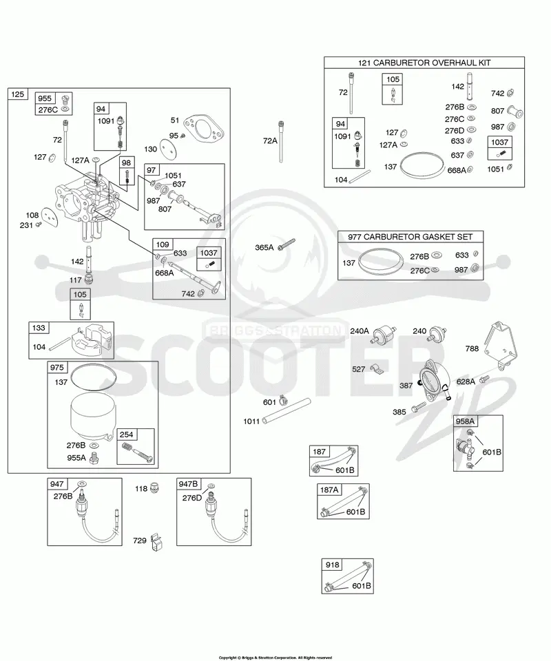 Carburetor, Fuel Supply, Kit - Carburetor Overhaul