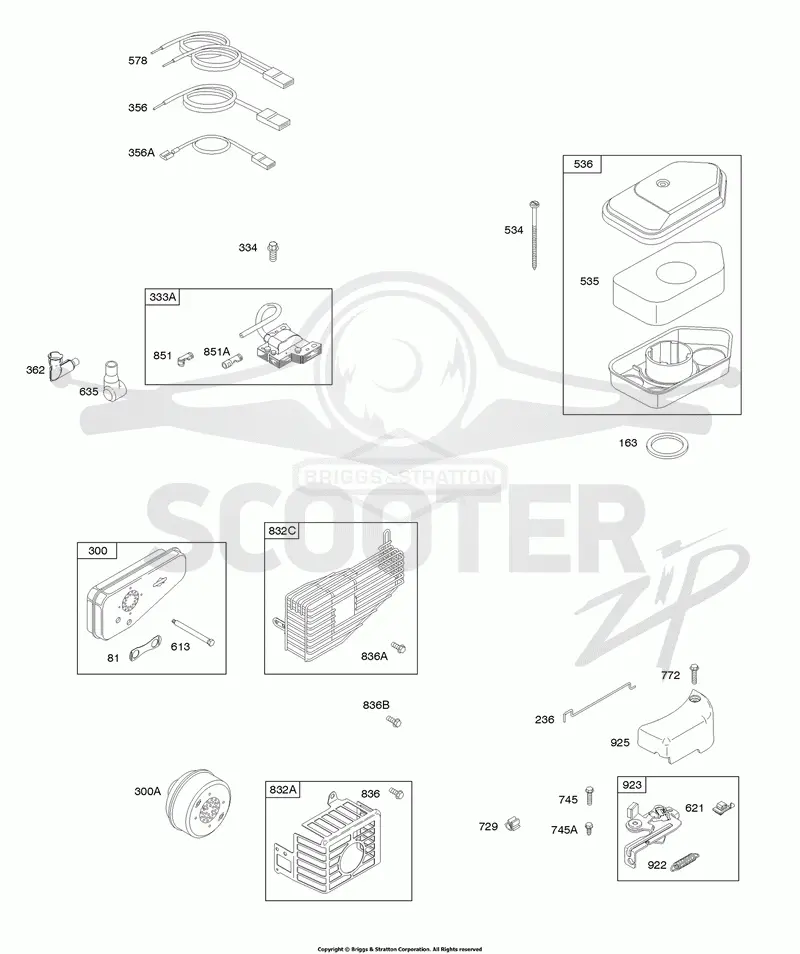 Air Cleaner, Brake, Ignition, Exhaust System