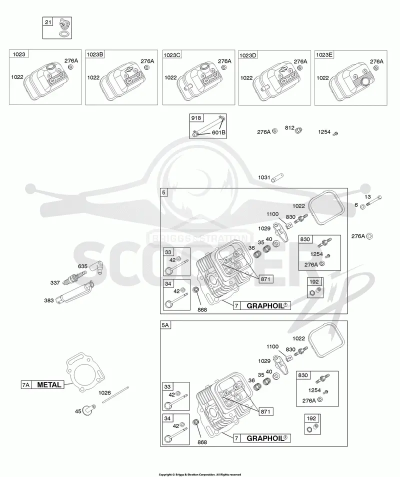 Cylinder Head, Valves, Rocker Covers