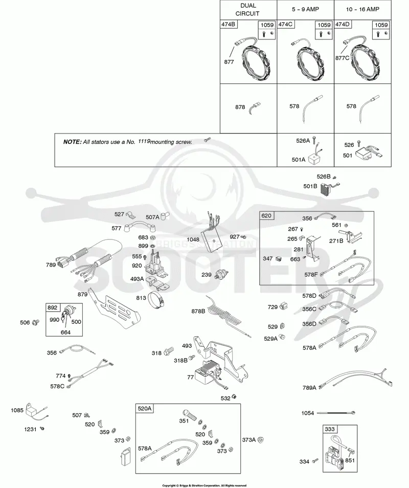 Alternator, Ignition, Wires