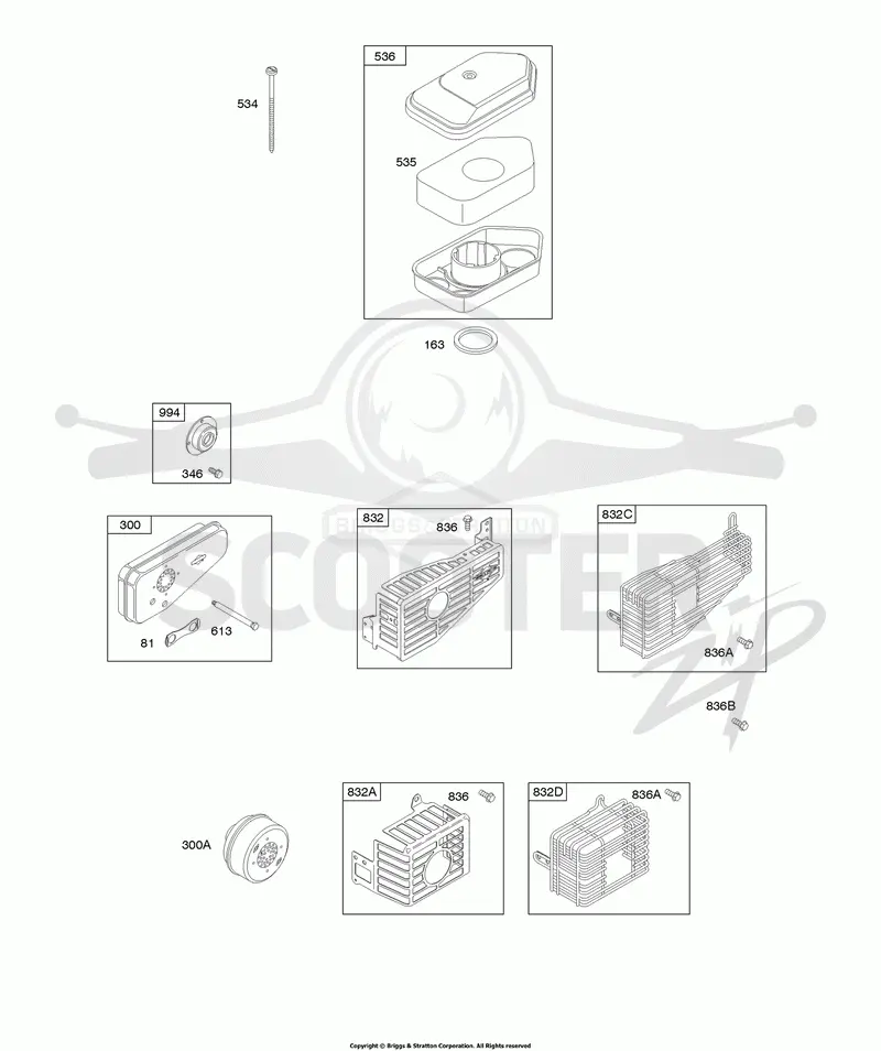 Air Cleaner, Exhaust System