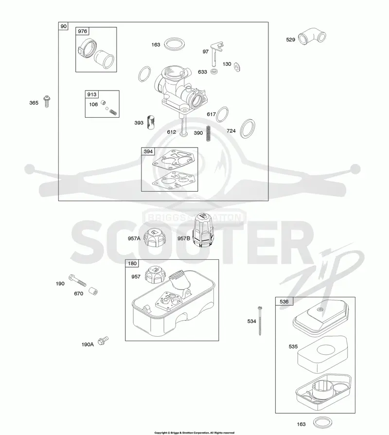 Air Cleaner, Carburetor, Fuel Supply