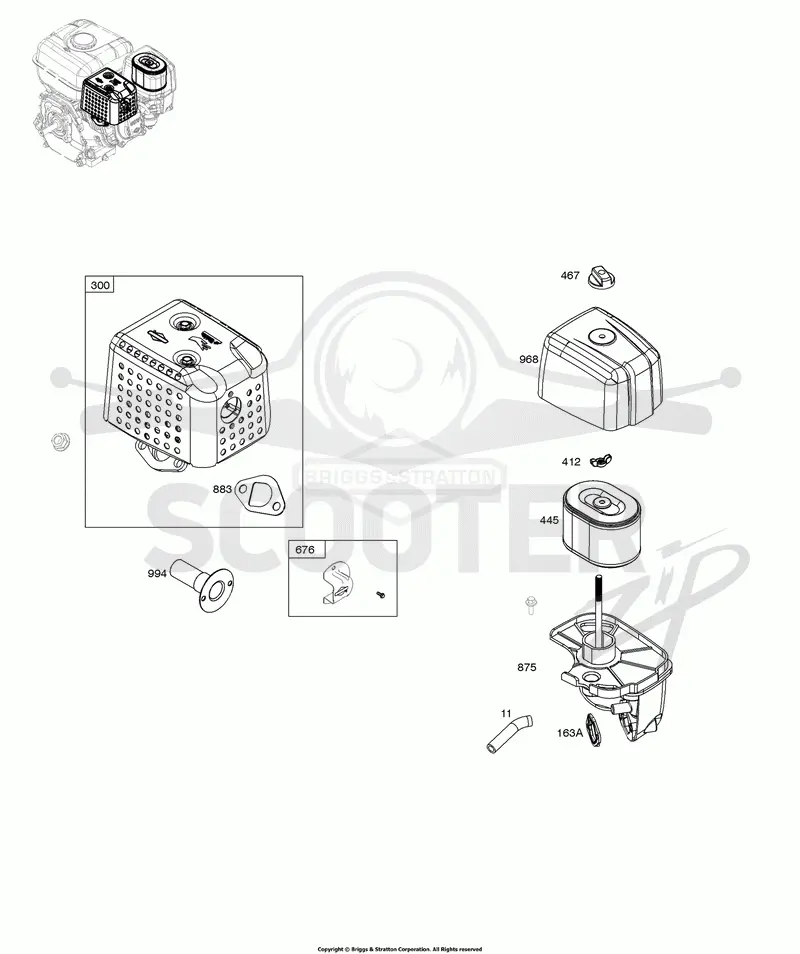Air Cleaner, Exhaust System