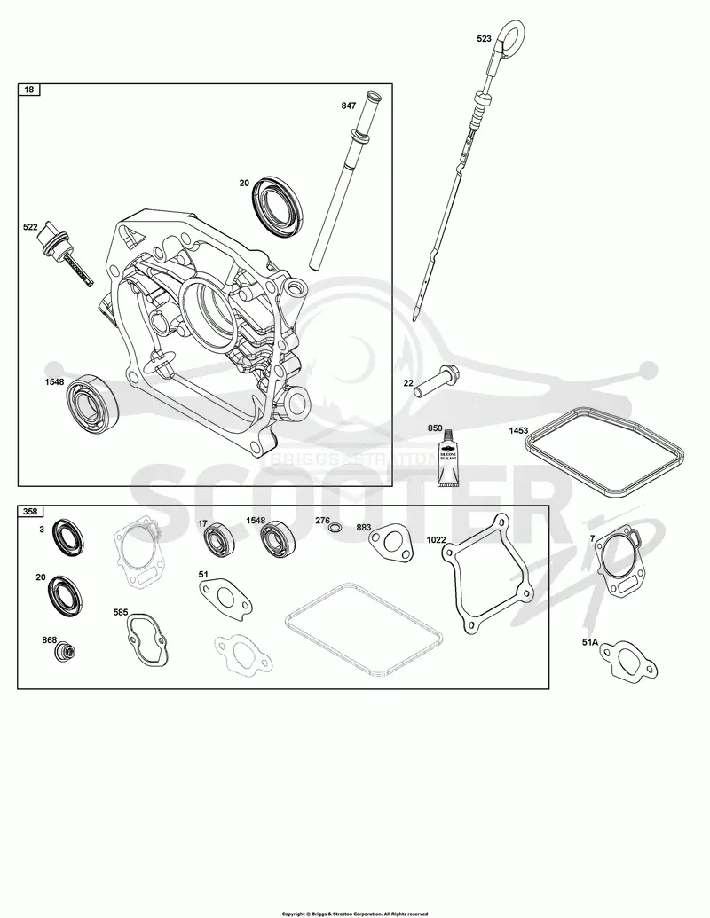 Crankcase Cover/Sump and Lubrication Group