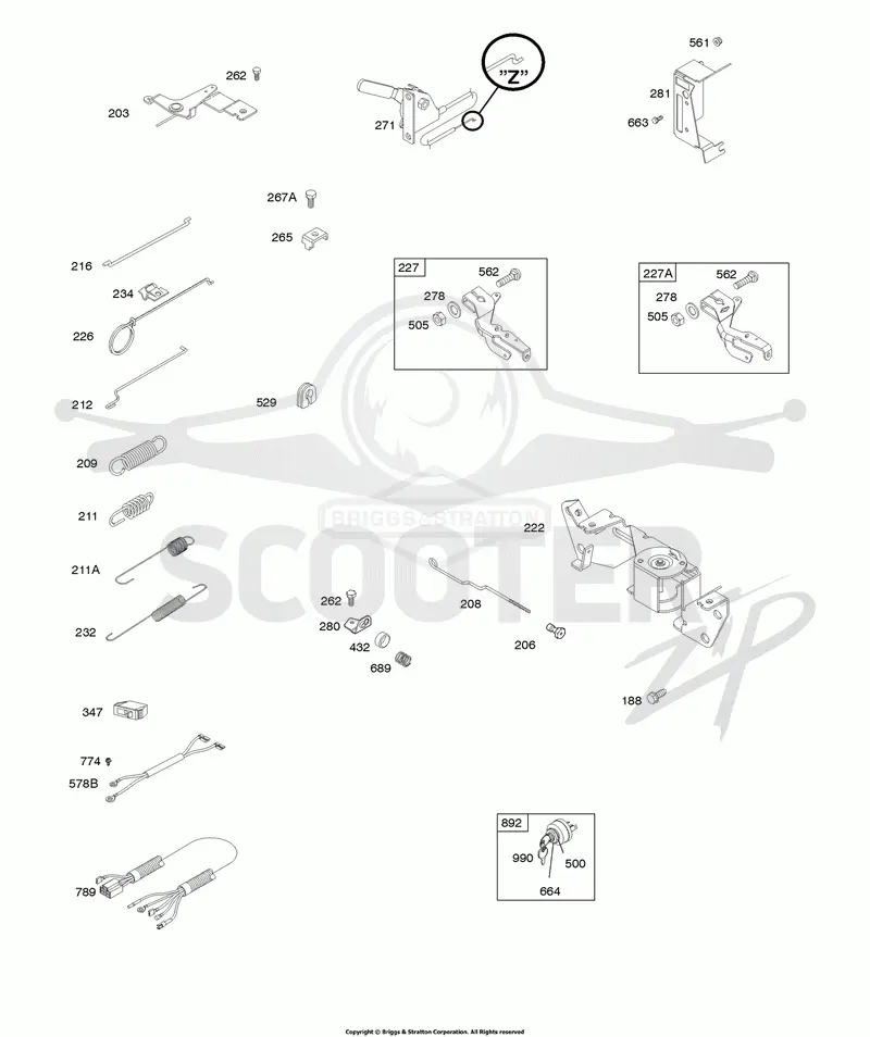 Controls, Springs, Wire Harness