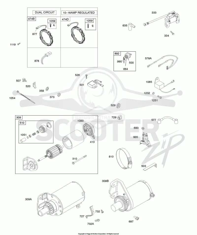 Alternator, Starter Motor, Ignition, Wires
