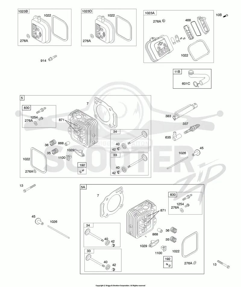 Cylinder Head, Valves