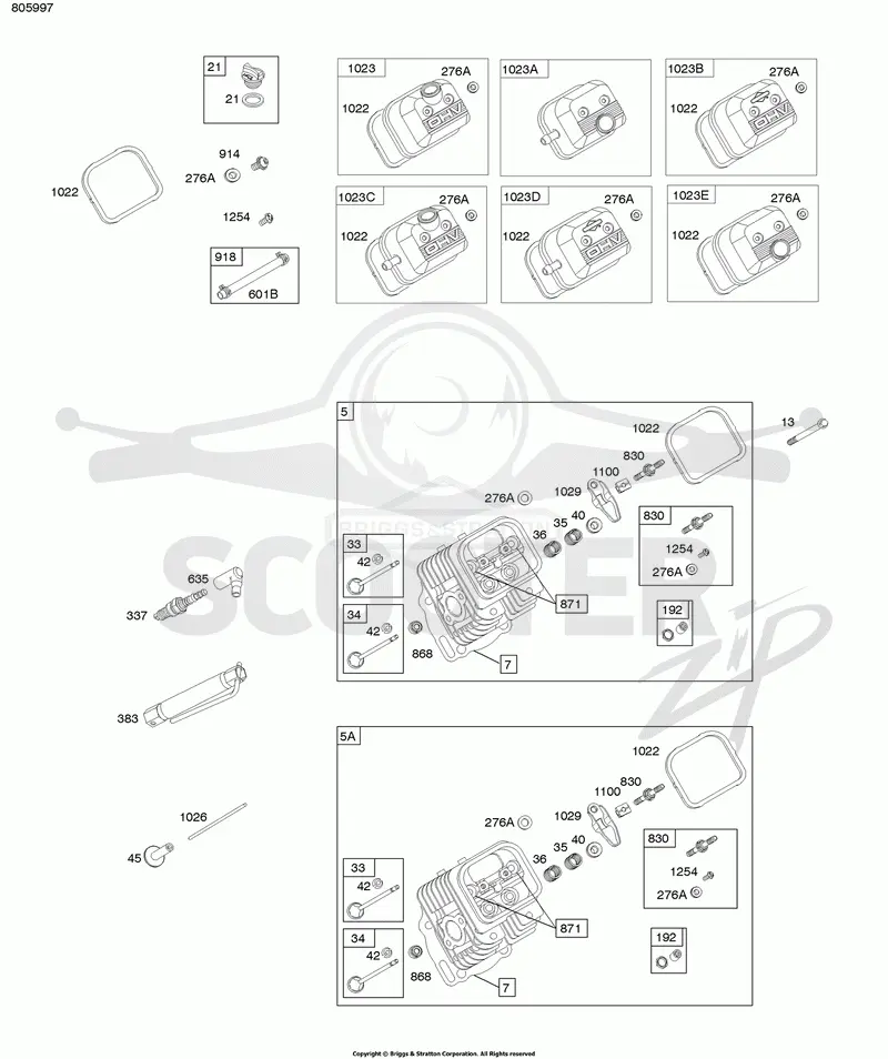 Cylinder Head, Valves