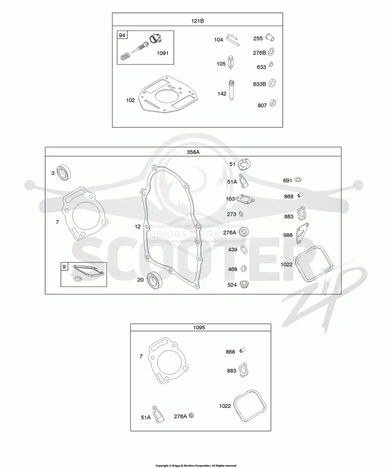 Carburetor Overhaul Kit, Engine/Valve Gasket Sets