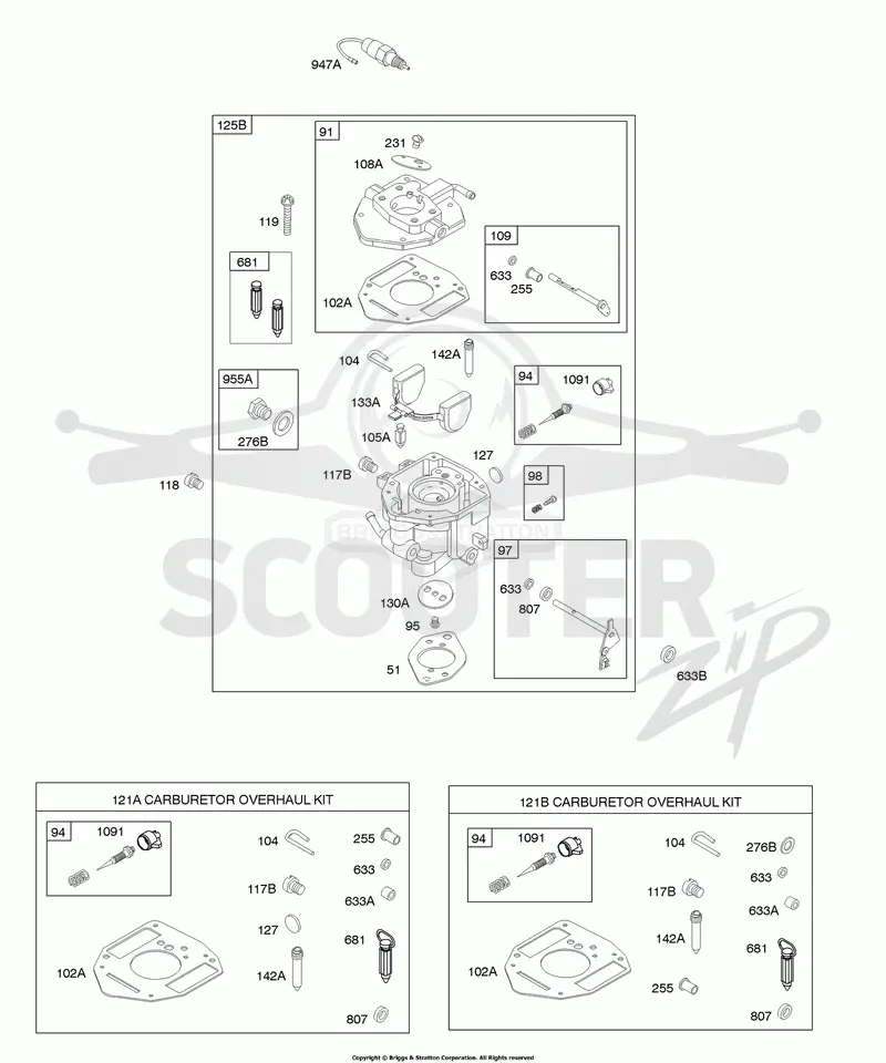 Carburetor, Carburetor Overhaul Kit