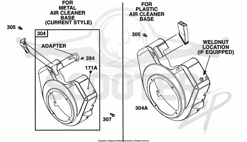 Blower Hsg Chart
