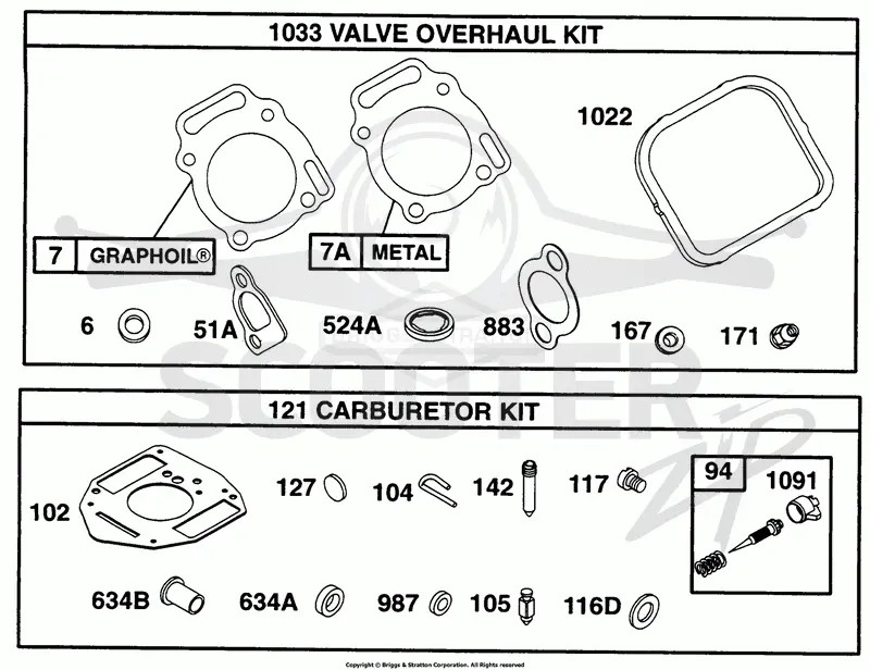 Valve Kit, Carb Kits