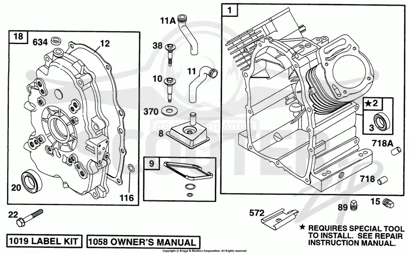 Cylinder, Crankcase Cov