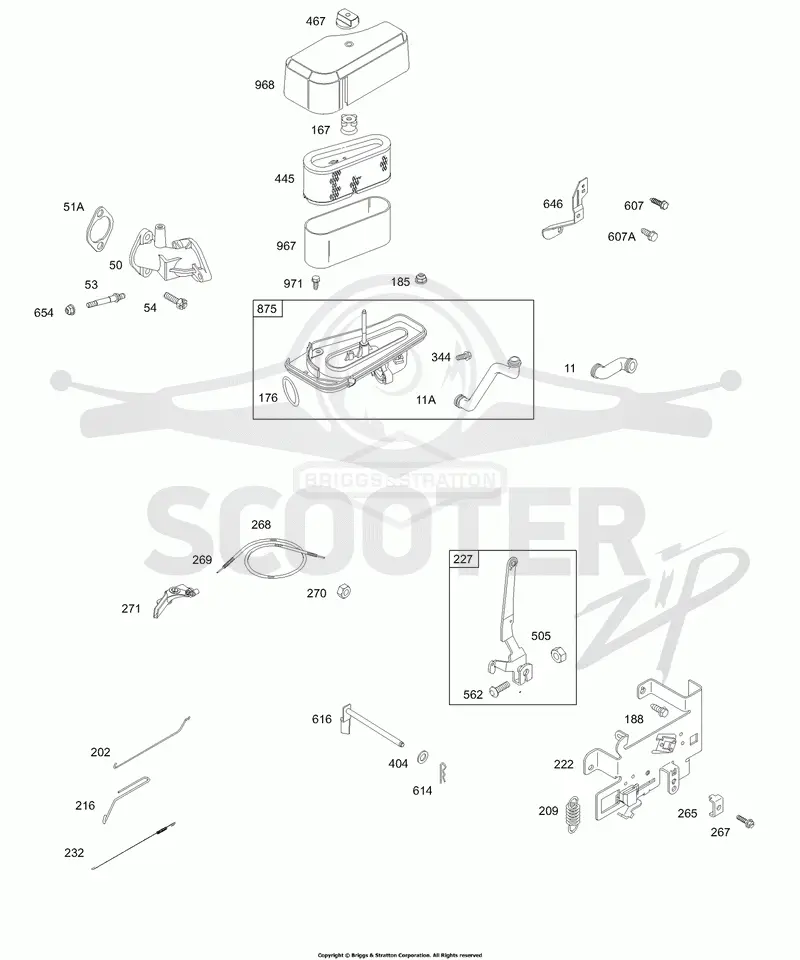 Air Cleaner, Controls, Springs