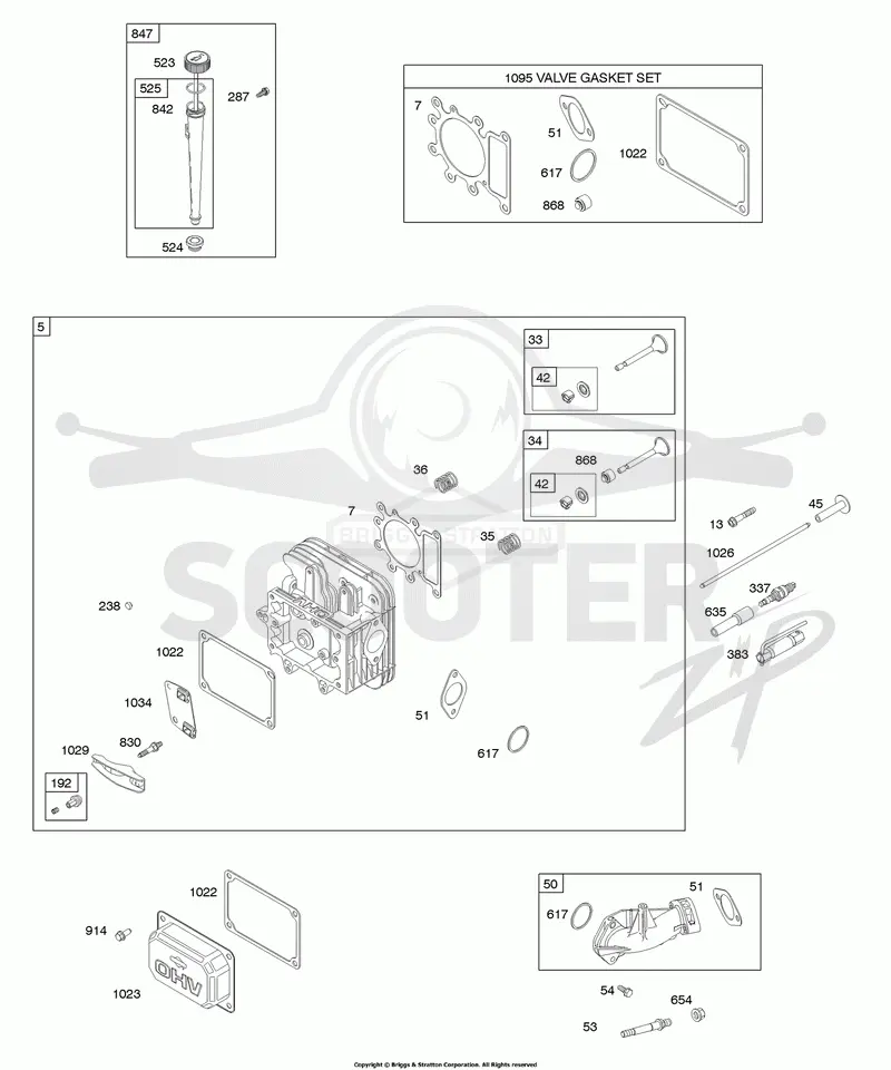 Cylinder Head, Dipstick