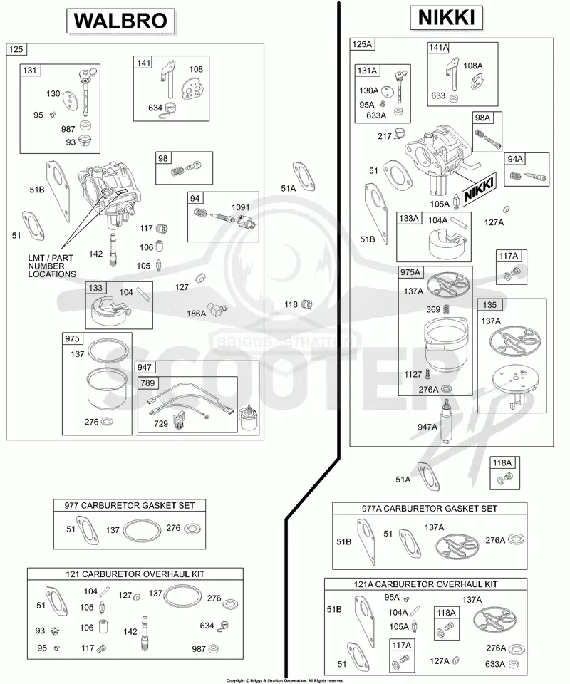 Carburetor, Overhaul Kit