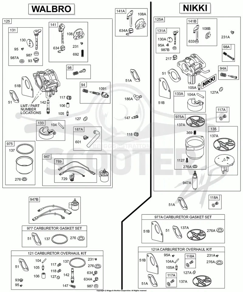 Walbro and Nikki Carburetors