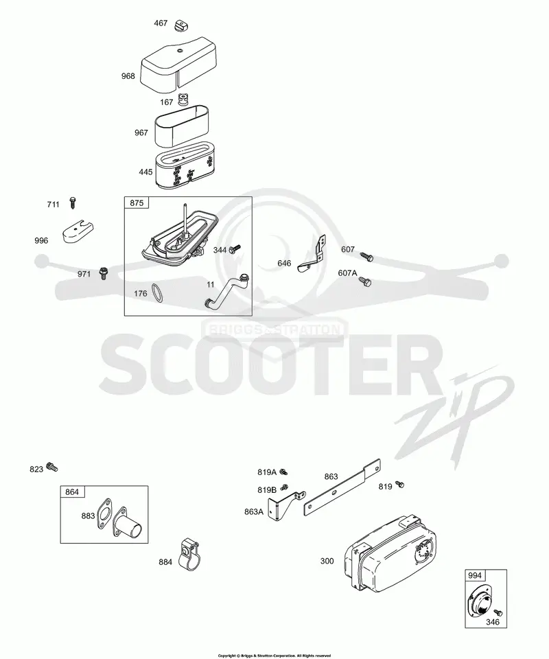 Air Cleaner, Muffler