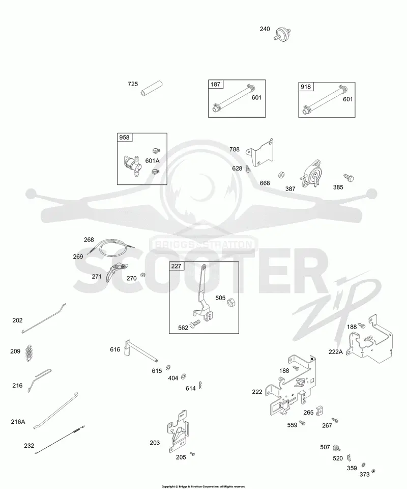 Controls, Links, Springs, Fuel Pump, Fuel Hoses