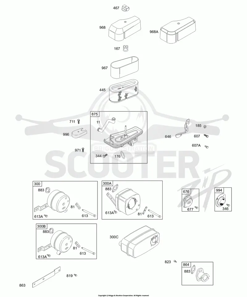 Air Cleaner, Mufflers