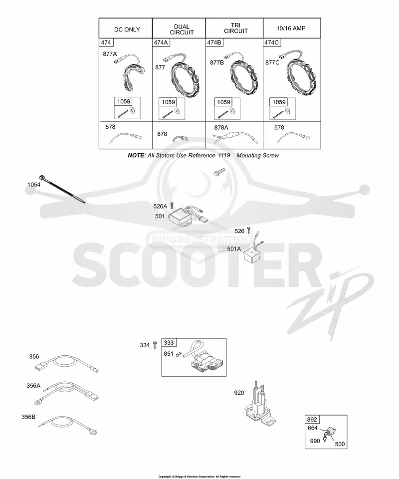 Alternator, Ignition, Wires