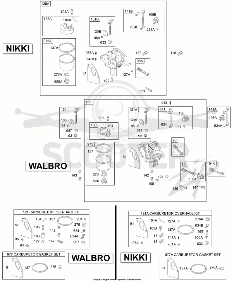 Carburetor, Gasket Kits