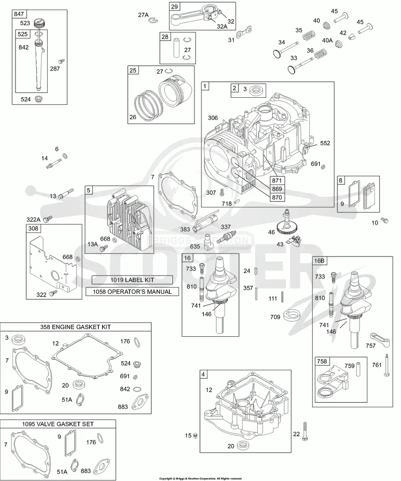 Cylinder, Head, Oil, Piston, Sump, Crankshaft, Gasket