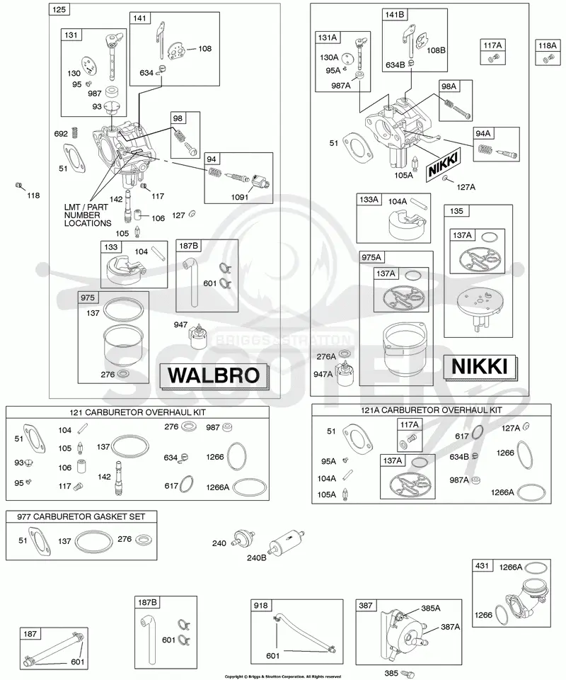 Carburetor, Fuel Supply, Kit - Carburetor Overhaul