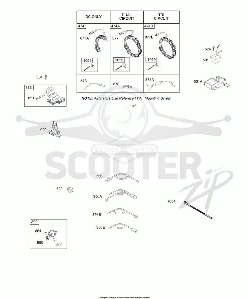 Alternator, Wires, Regulator