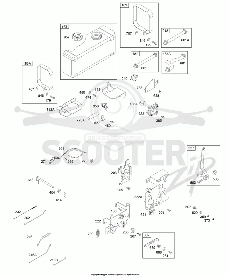 Fuel Tank, Hoses, Pump, Controls