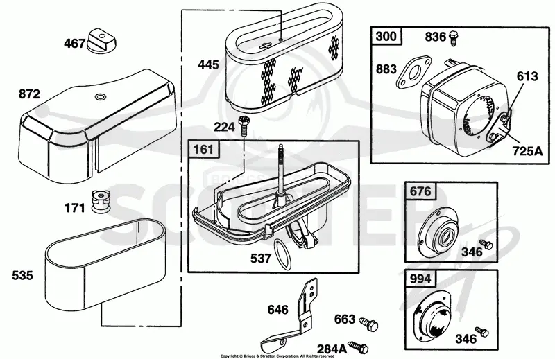 Air Cleaner Grp, Muffler Grp