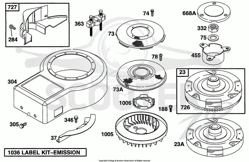 Blower Hsg,Flywheels,Screens
