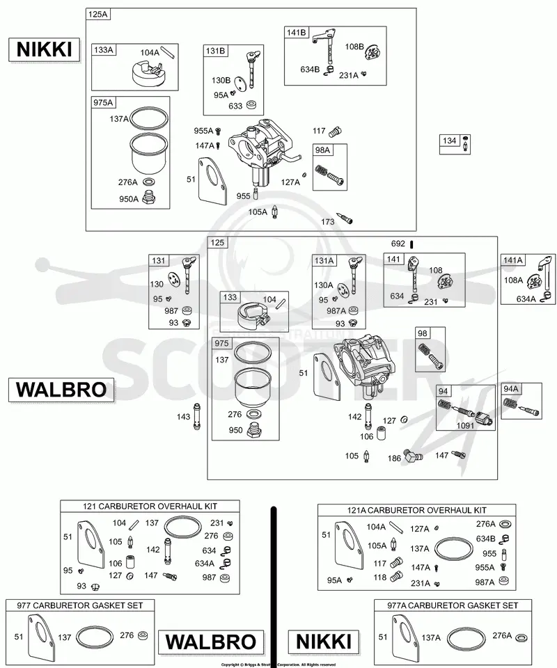 Carburetors, Gasket Sets
