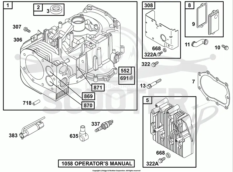 Cylinder, Cylinder Head, Breather