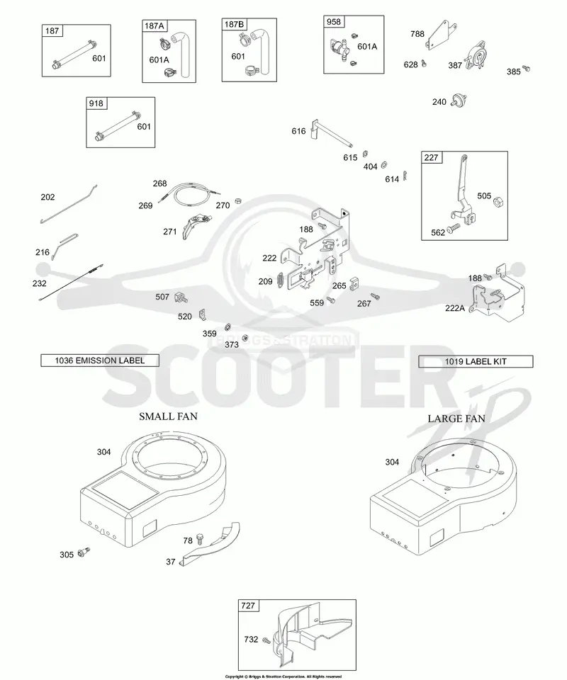 Blower Housing, Controls, Fuel Pump