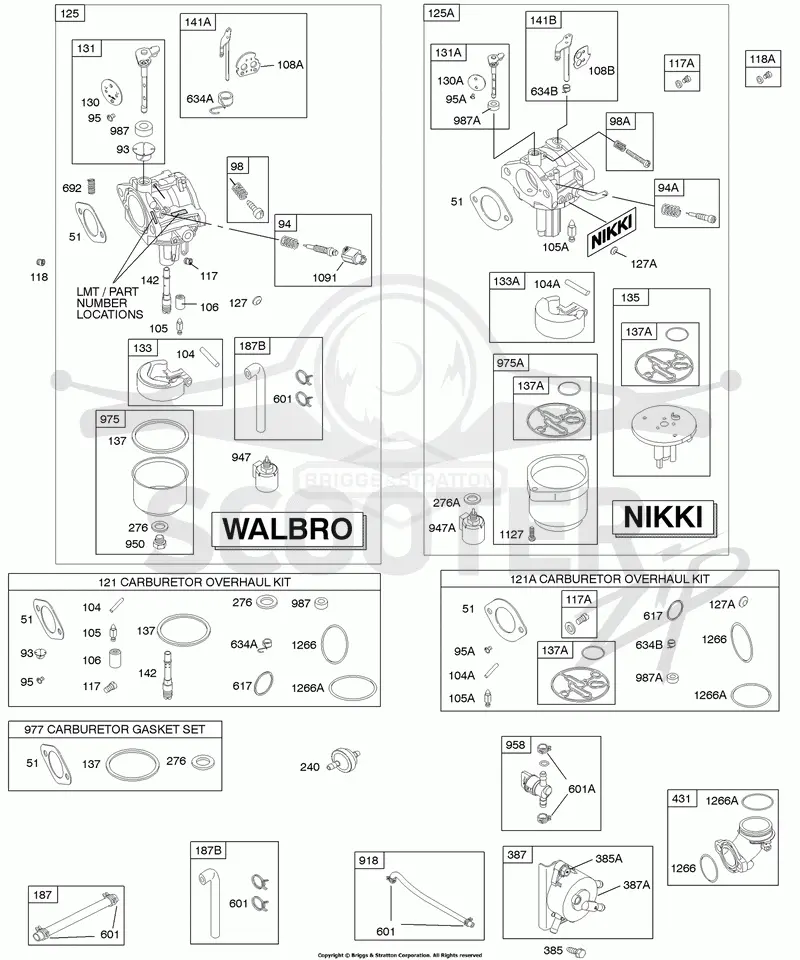 Carburetor, Kit - Carburetor Overhaul