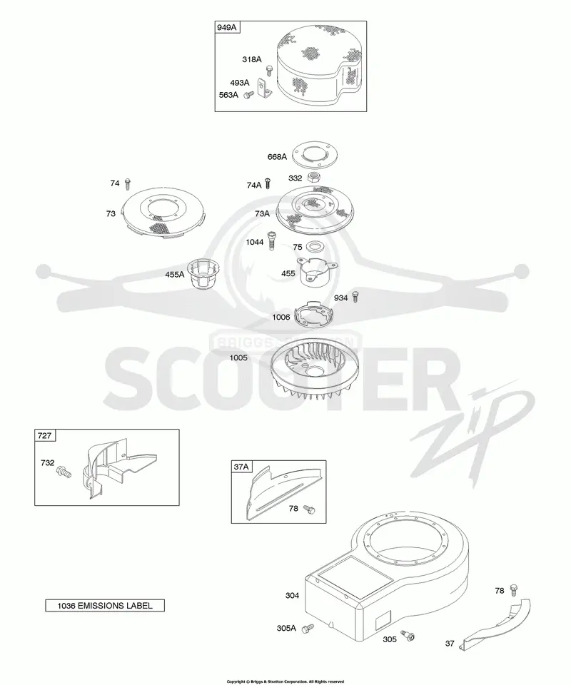 Blower Housing, Rotating Screen