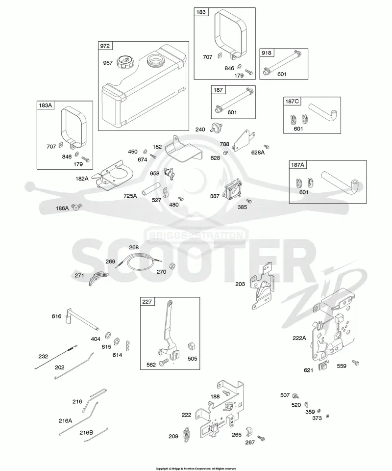 Fuel, Brackets, Controls, Springs