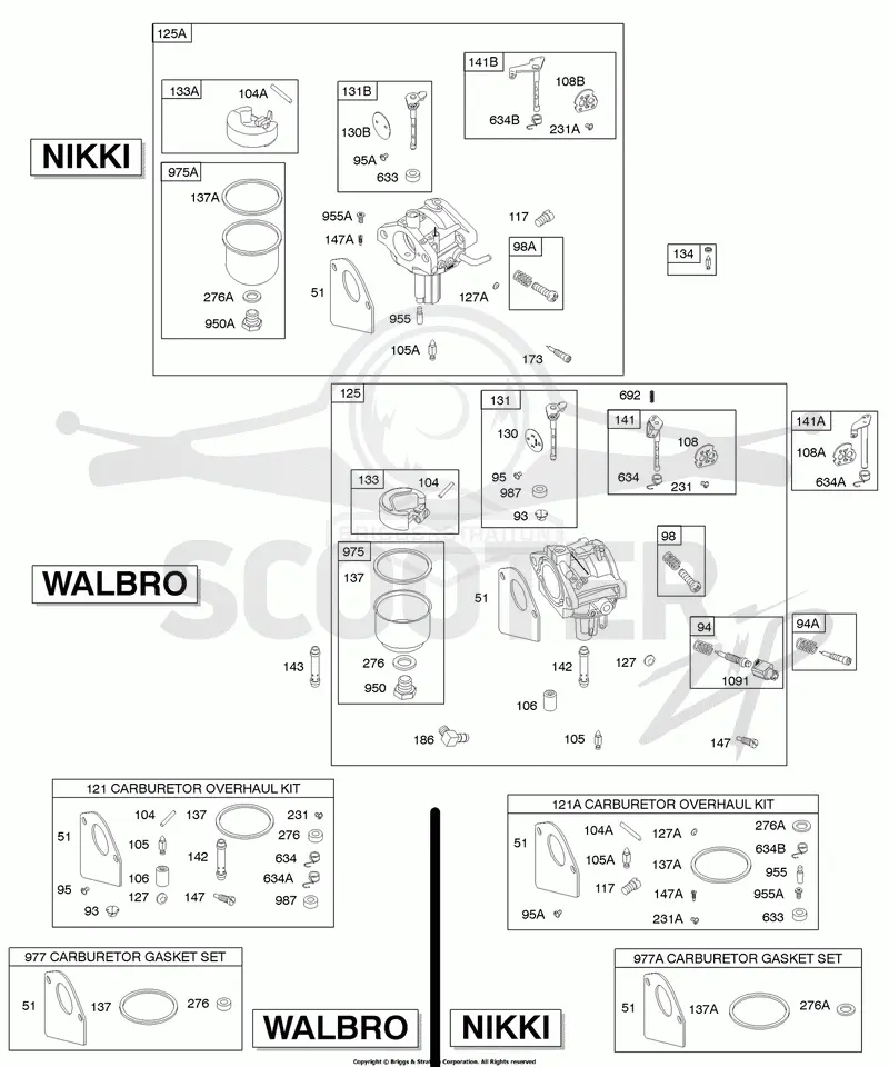 Carburetor, Carburetor Overhaul Kit