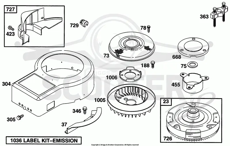 Blower Hsg,Flywheels,Screens