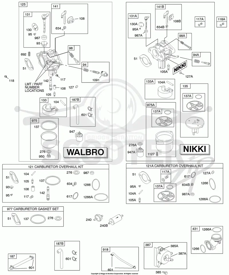 Carburetor, Fuel Supply, Kit - Carburetor Overhaul