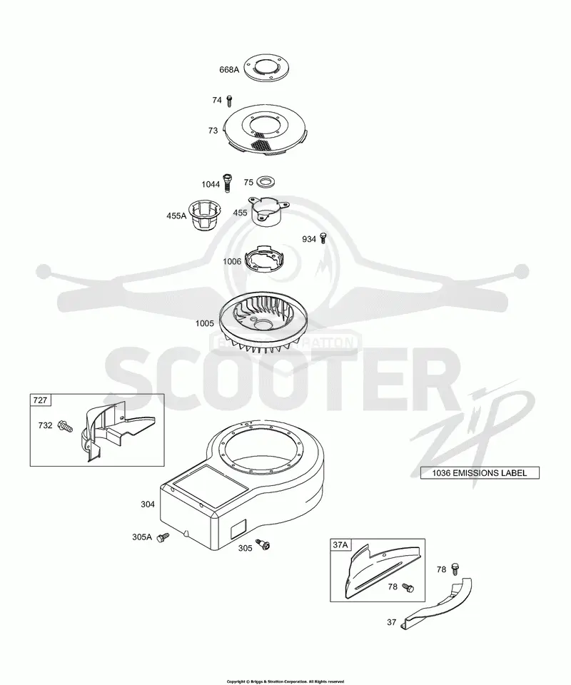 Blower Housing, Rotating Screen