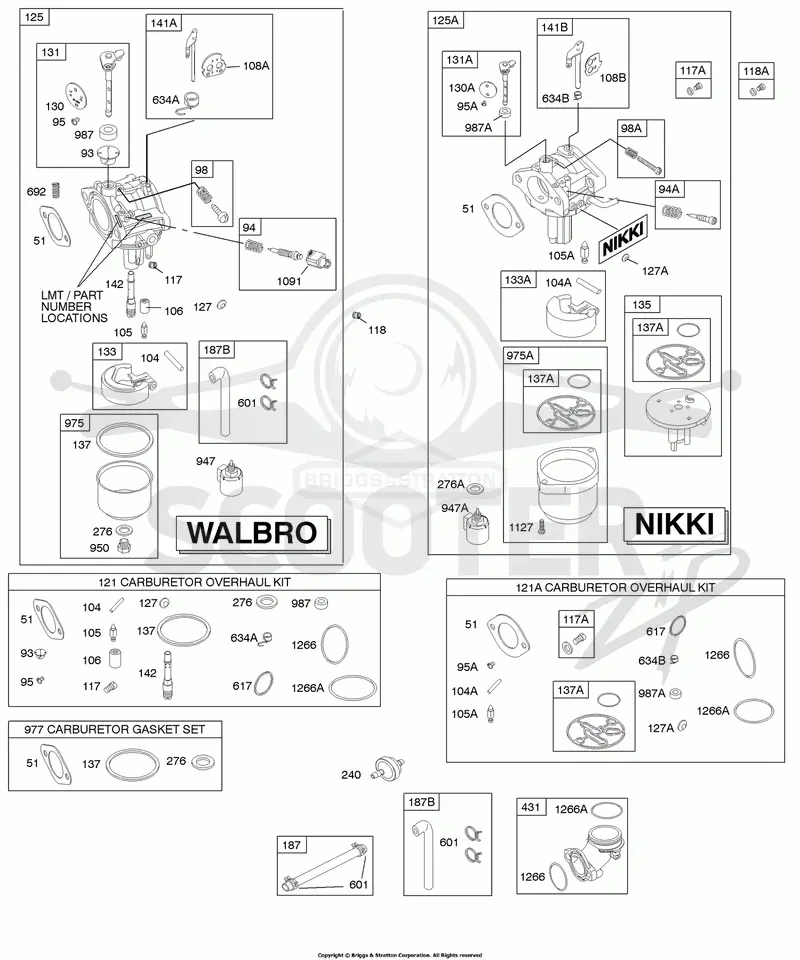 CARBURETOR, FUEL SUPPLY, KIT-CARBURETOR OVERHAUL