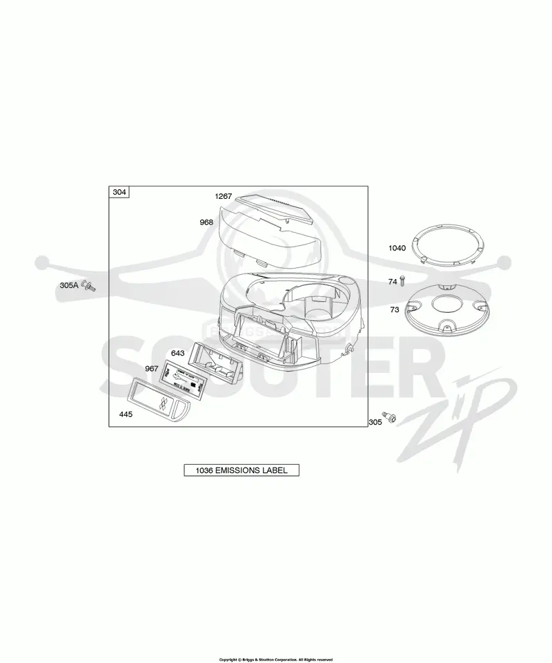 AIR CLEANER, BLOWER HOUSING