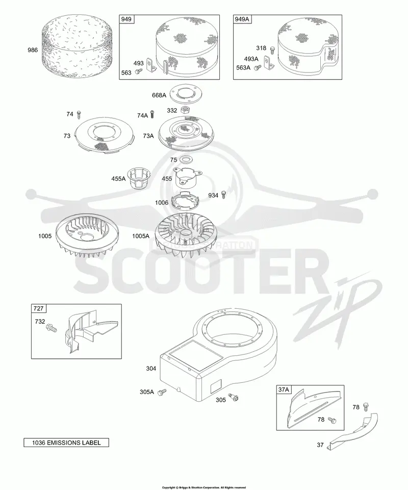 Blower Housing, Screens