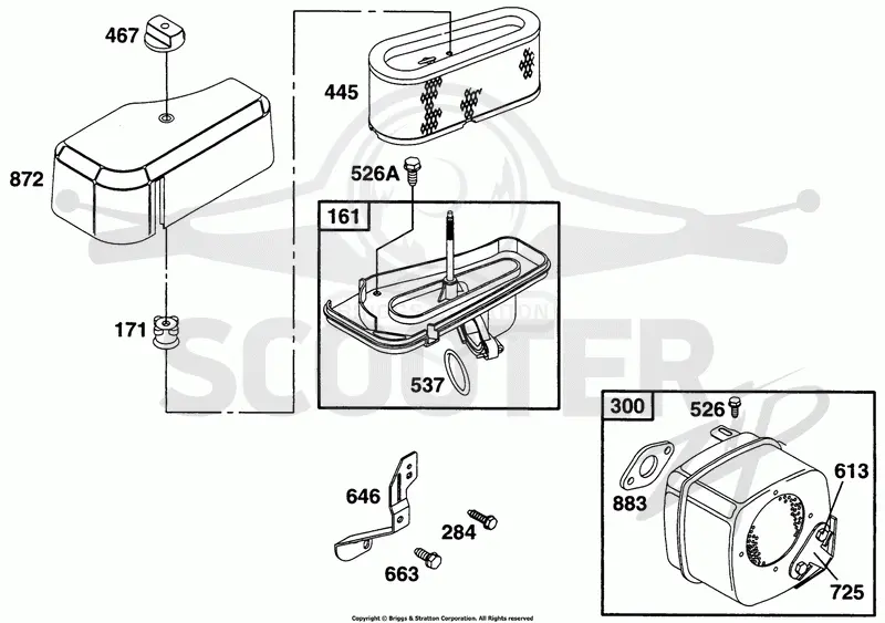 Air Cleaner Grp, Muffler Grp